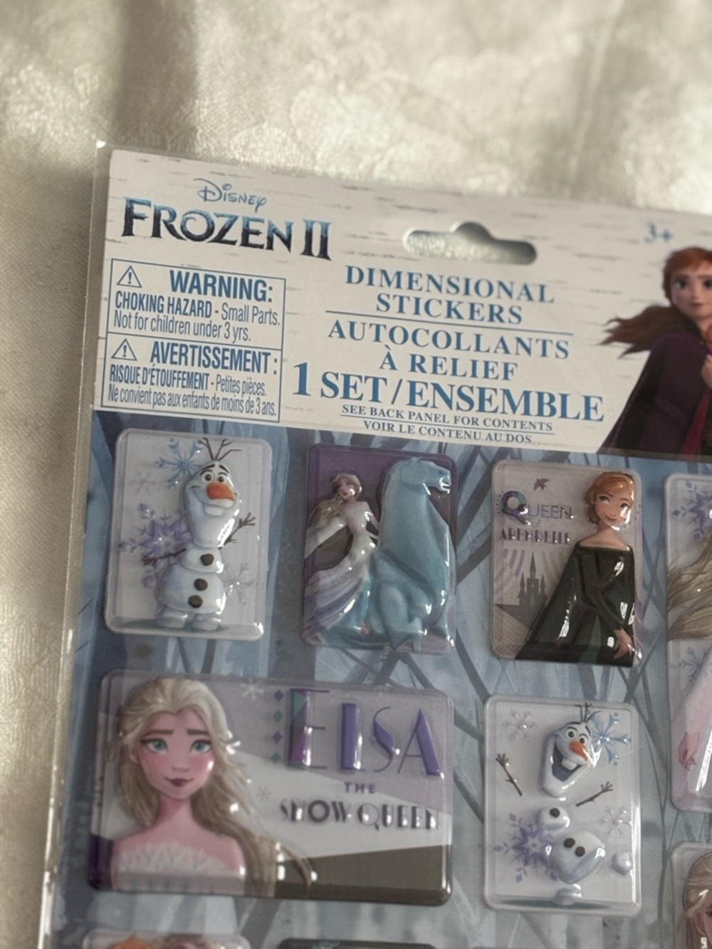 Disney Frozen II Puffy Sticker Set - Purple, Blue & White